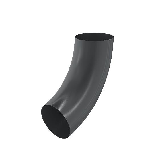 Водосток Aquasistem, система 125x90 - Колено трубы RAL 7024 Тёмно-серый купить в Тюмени