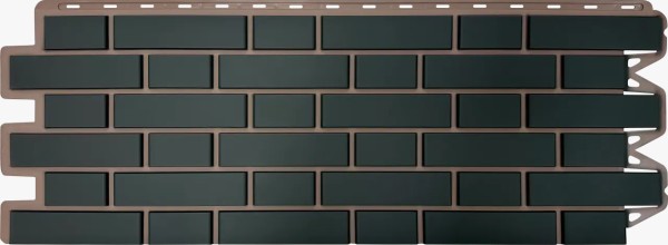 Фасадная панель Альта-Профиль, Кирпич Клинкерный, Графит купить в Тюмени