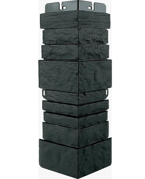 Угол наружный Альта-Профиль Скалистый камень ЭКО Графит купить в Тюмени