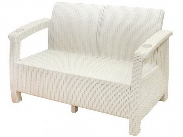 Двухместный диван Yalta Sofa Seаt белый купить в Тюмени