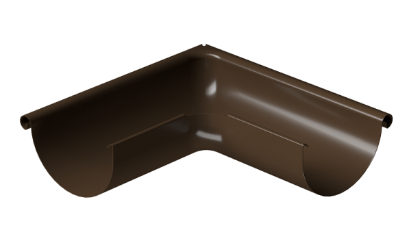 Угол внешний 90° D125 Döcke STAL PREMIUM Каштан, (RAL 8017) купить в Тюмени