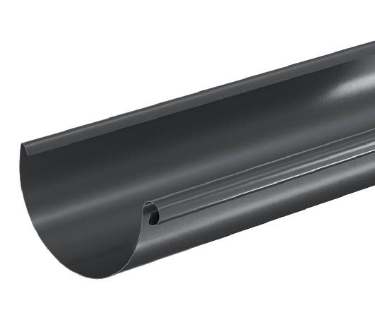 Водосток Aquasistem, система 125x90 - Водосточный желоб 3.00м RAL 7024 Тёмно-серый купить в Тюмени