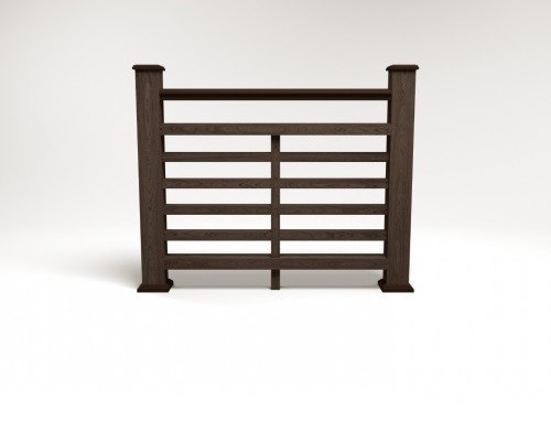 Ограждение из ДПК FG4 венге купить в Тюмени