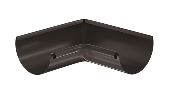 Водосток Aquasistem, система 125x90 - Угол желоба, внутренний 90° RR 32 Тёмно-Коричневый купить в Тюмени