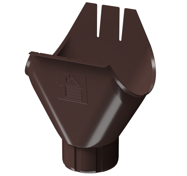 Воронка желоба D125 Döcke STAL PREMIUM Шоколад, (RAL 8019) купить в Тюмени
