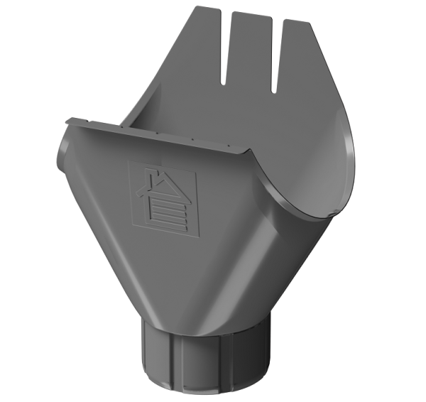 Воронка желоба D125 Döcke STAL PREMIUM Графит, (RAL 7024) купить в Тюмени