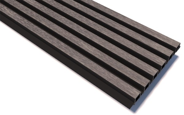 Реечные панели WOODVEX Lines Ultra Smoke gray купить в Тюмени