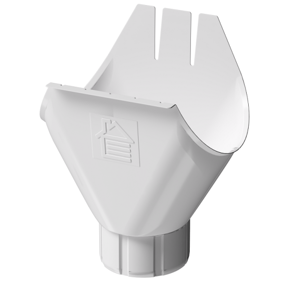 Воронка желоба D125 Döcke STAL PREMIUM Пломбир, (RAL 9010) купить в Тюмени