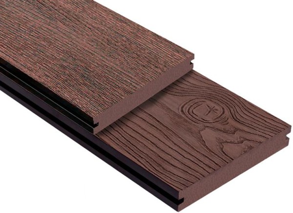 Террасная доска ДПК Outdoor 3D полнотелая STORM/OCEAN BROWN коричневая микс купить в Тюмени