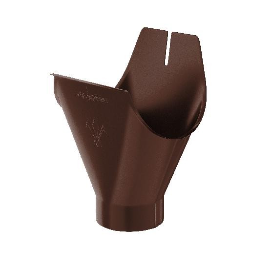 Водосток Aquasistem, система 125x90 - Воронка желоба RAL 8017 Коричневый купить в Тюмени