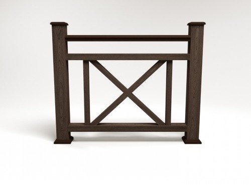 Ограждение из ДПК FG2 венге купить в Тюмени