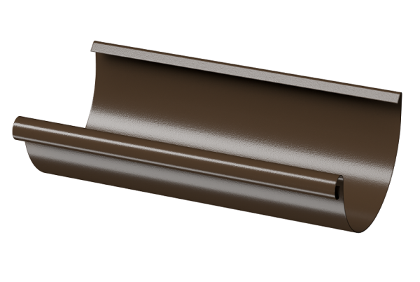 Желоб полукруглый D125 3 м Döcke STAL PREMIUM Каштан, (RAL 8017) купить в Тюмени