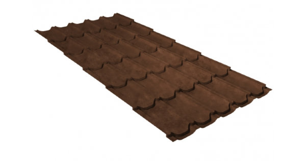 Металлочерепица квинта плюс GL 0,5 Safari Twincolor Brown купить в Тюмени