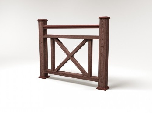 Ограждение из ДПК FG2 шоколад купить в Тюмени