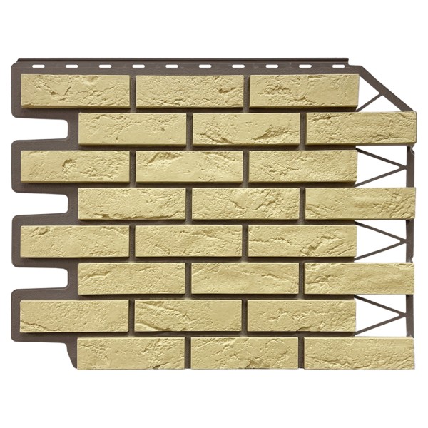 Фасадная панель FineBer, Кирпич Баварский, Песочный купить в Тюмени