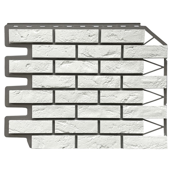 Фасадная панель FineBer, Кирпич Баварский, Белый купить в Тюмени