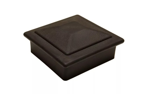 Крышка верхняя фигурная ПВХ для столба Deckart 100х100 Графит купить в Тюмени