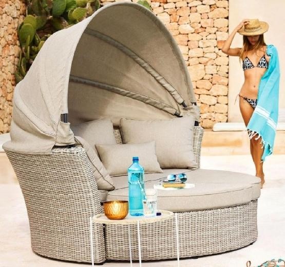 Диван-Трансформер AFINA плетеный из иск. ротанга AFM-325 Beige купить в Тюмени