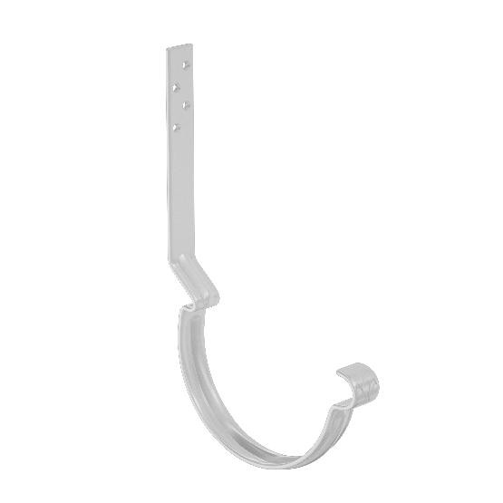 Водосток Aquasistem, система 150/100 - Крюк крепления желоба длинный RAL 9003 Белый купить в Тюмени