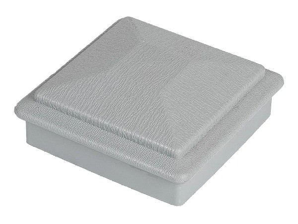 Крышка верхняя фигурная ПВХ для столба Deckart 100х100 Серый купить в Тюмени