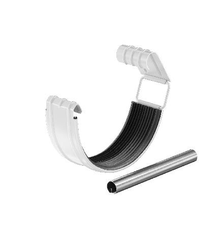 Водосток Aquasistem, система 150/100 - Соединитель желоба с резиновым уплотнителем RAL 9003 Белый купить в Тюмени