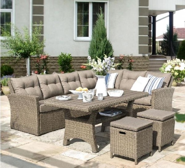 Комплект мебели AFINA плетеной из иск. ротанга AFM-307B Beige купить в Тюмени