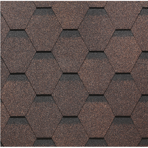 Гибкая черепица PIE EUROPA Docke, коллекция Карат Коричневый купить в Тюмени