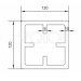 Столб SEQUOIA Evolution 3D WOOD BLACK купить в Тюмени