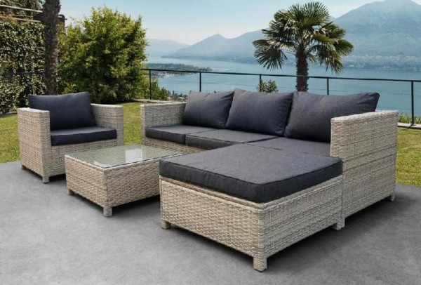 Комплект мебели AFINA плетеной из иск. ротанга YR821G Grey/Grey купить в Тюмени