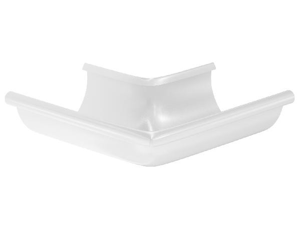 Водосток Aquasistem, система 150x100 - Угол желоба, наружный 90° RR 20 Мраморно-белый купить в Тюмени