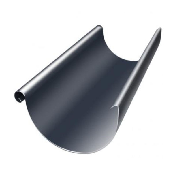 Водосток Grand Line 150x100 – Полукруглый желоб 3 метра RAL 7024 купить в Тюмени