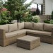 Комплект мебели AFINA плетеной из иск. ротанга YR825B Beige купить в Тюмени