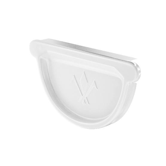 Водосток Aquasistem, система 125x90 - Заглушка универсальная с резиновым уплотнителем RAL 9003 Белый купить в Тюмени