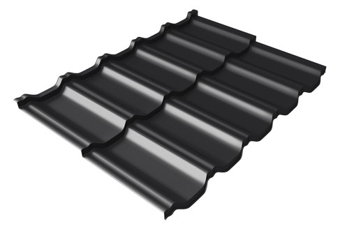 Металлочерепица модульная Квинта Uno Grand Line c 3D резом 0,5 Rooftop Matte RAL 9005 черный купить в Тюмени
