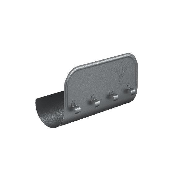 Водосток Aquasistem, Система 125/90 - Ограничитель перелива прямой RR 23 Маренго matt купить в Тюмени