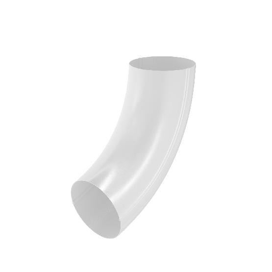 Водосток Aquasistem, система 125x90 - Колено трубы RAL 9003 Белый купить в Тюмени