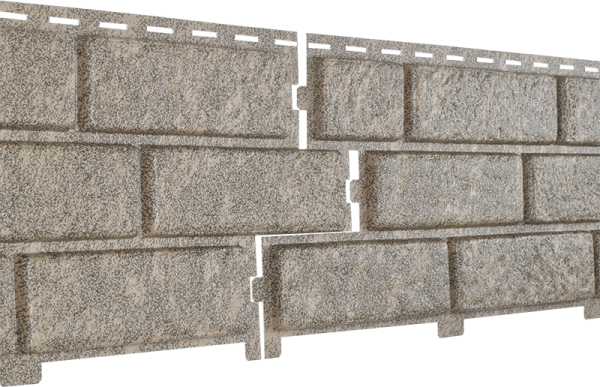 Фасадная панель Ю-Пласт Стоун Хаус Кирпич Бежевый купить в Тюмени