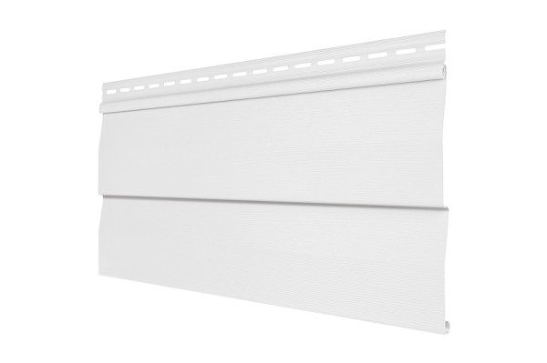 Виниловый сайдинг Tecos - корабельный брус, белый купить в Тюмени