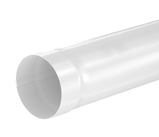 Водосток Aquasistem, система 125x90 - Труба водосточная 1.00м RAL 9003 Белый купить в Тюмени