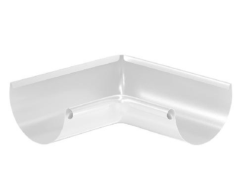 Водосток Aquasistem, система 125x90 - Угол желоба, внутренний 90° RAL 9003 Белый купить в Тюмени