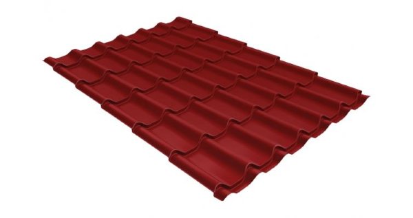 Металлочерепица классик 0,5 Satin RAL 3011 коричнево-красный купить в Тюмени