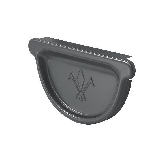 Водосток Aquasistem, система 150/100 -  Заглушка универсальная с резиновым уплотнителем RAL 7024 Тёмно-серый купить в Тюмени