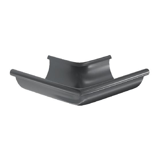 Водосток Aquasistem, система 150/100 -  Угол желоба, наружный 90° RAL 7024 Тёмно-серый купить в Тюмени