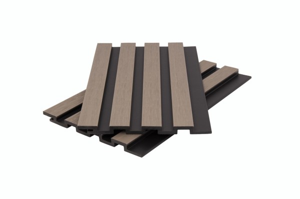 Стеновая панель брусковая двухцветная co-extrusion, snow mix купить в Тюмени