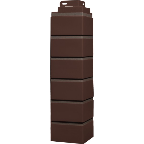 Угол Фасайдинг Серия «Кирпич клинкерный» Жженный купить в Тюмени