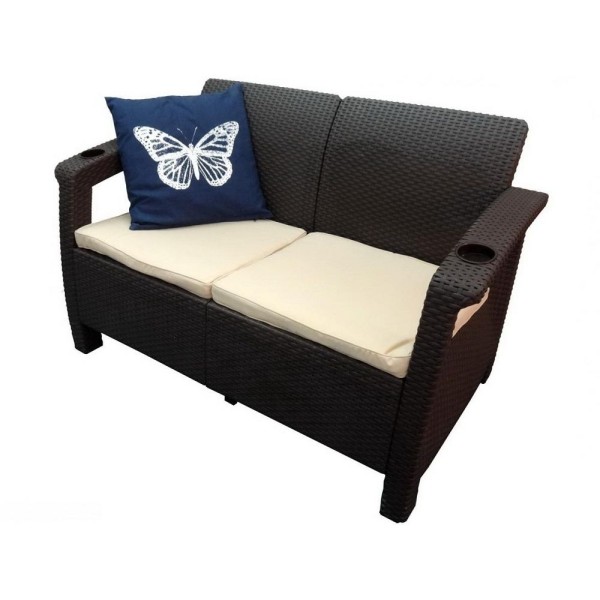 Двухместный диван Yalta Sofa Seаt венге купить в Тюмени