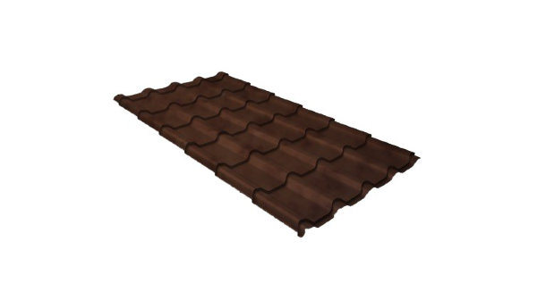 Металлочерепица камея 0,45 Safari Twincolor Brown купить в Тюмени