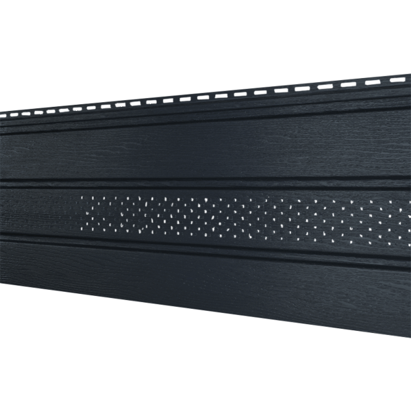 Софит Ю-Пласт Классический, перфорация по центру графит купить в Тюмени