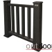 Ограждение из ДПК Outdoor Классик 3D STORM чёрный купить в Тюмени