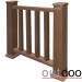 Ограждение из ДПК Outdoor Классик 3D STORM коричневый микс купить в Тюмени
